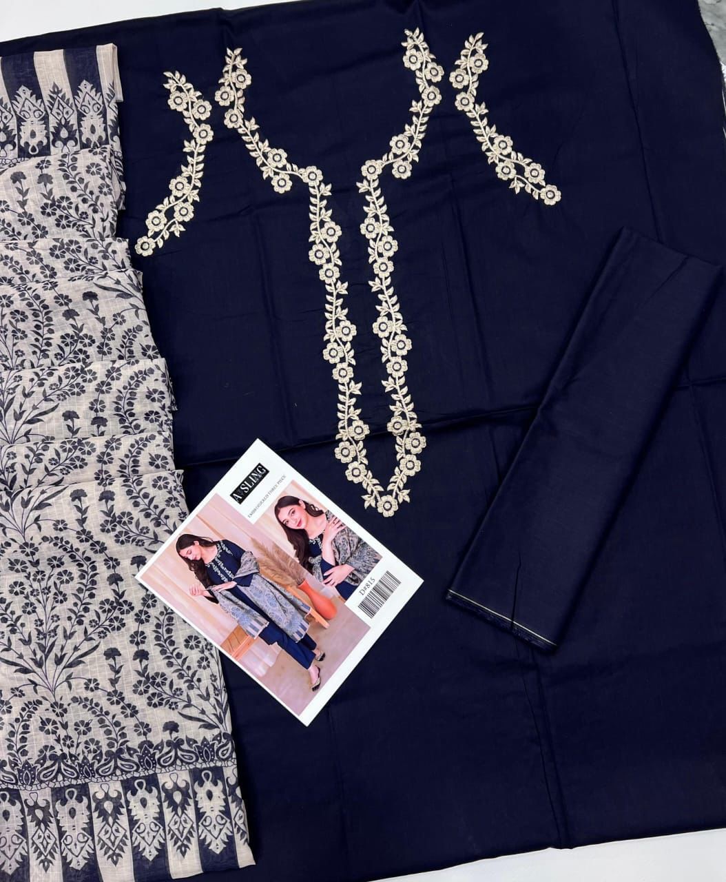 AISLING LAWN WITH DIGITAL Diamond DUPATTA